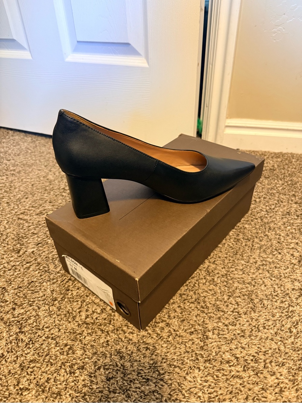 Linea Paolo Black Pointed Bilson Heel